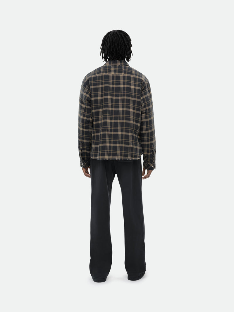 FLANNEL SHERPA OVERSHIRT