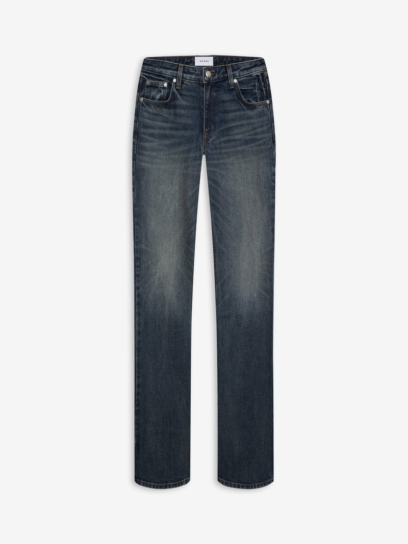 LOW-WAIST FLARE DENIM