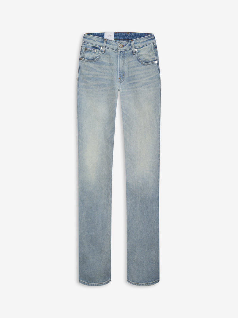 LOW-WAIST FLARE DENIM