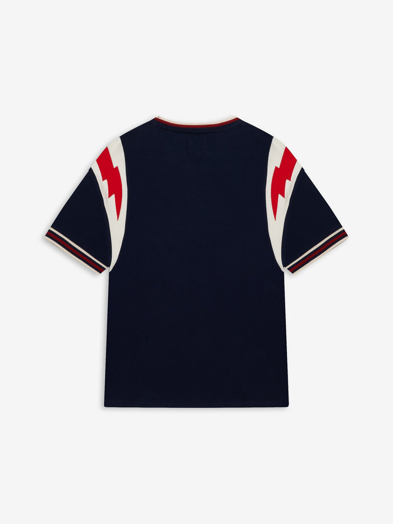 RHUDE LIGHTNING RINGER JERSEY TEE