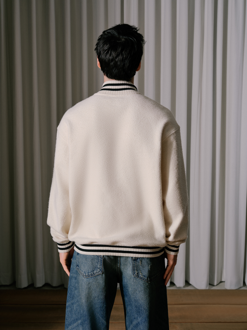 RHUDE QUARTER-ZIP VARSITY