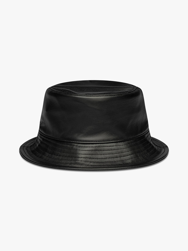 LEATHER BUCKET HAT