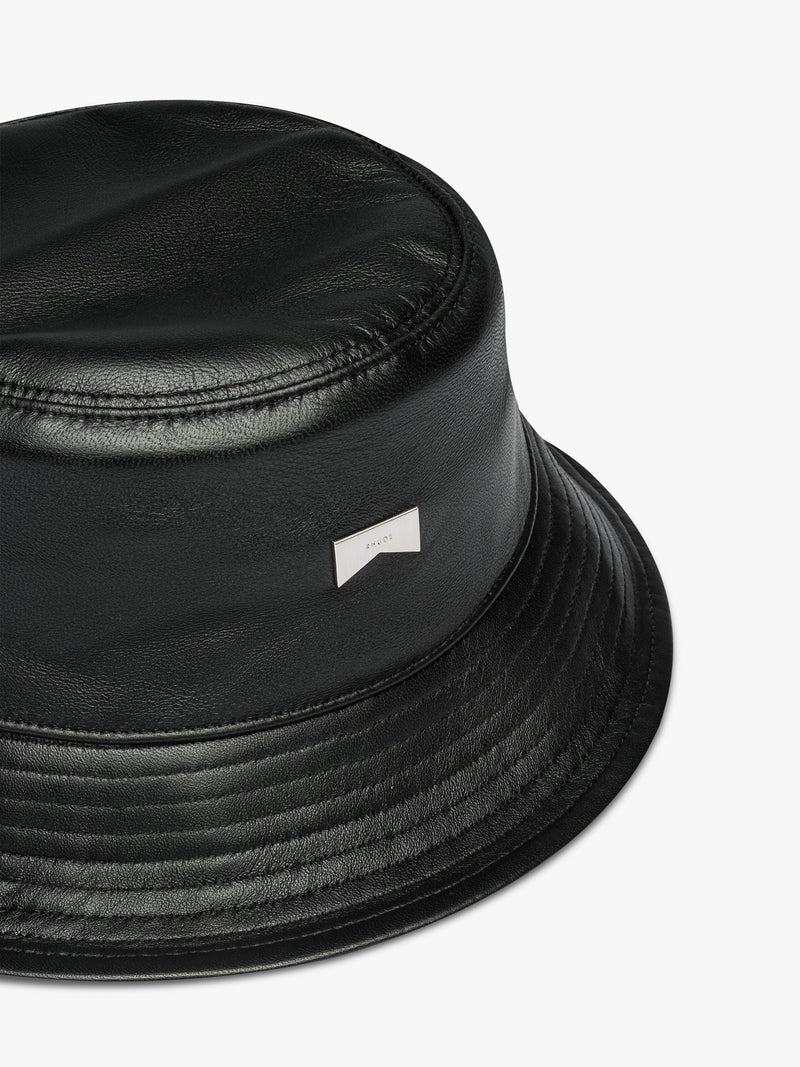 LEATHER BUCKET HAT