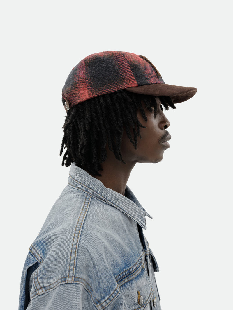 FLANNEL R PATCH 6-PANEL HAT