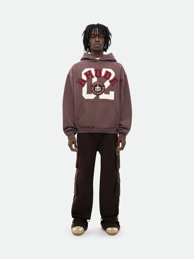 RHUDE CHENILLE HUNTING CLUB HOODIE