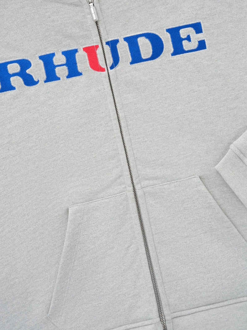 RHUDE RACING ZIP-UP HOODIE