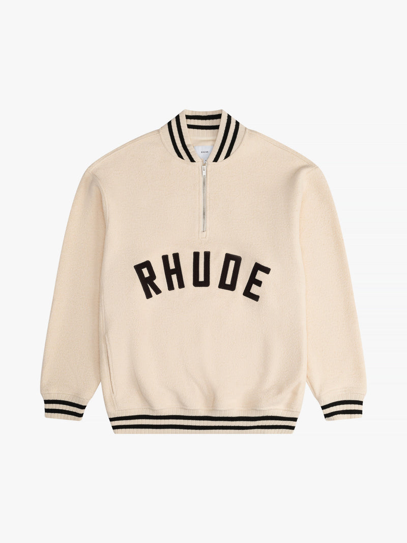 RHUDE QUARTER-ZIP VARSITY