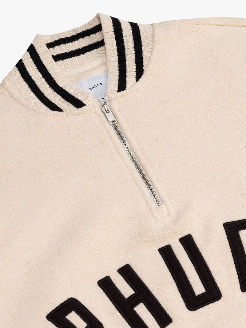 RHUDE QUARTER-ZIP VARSITY