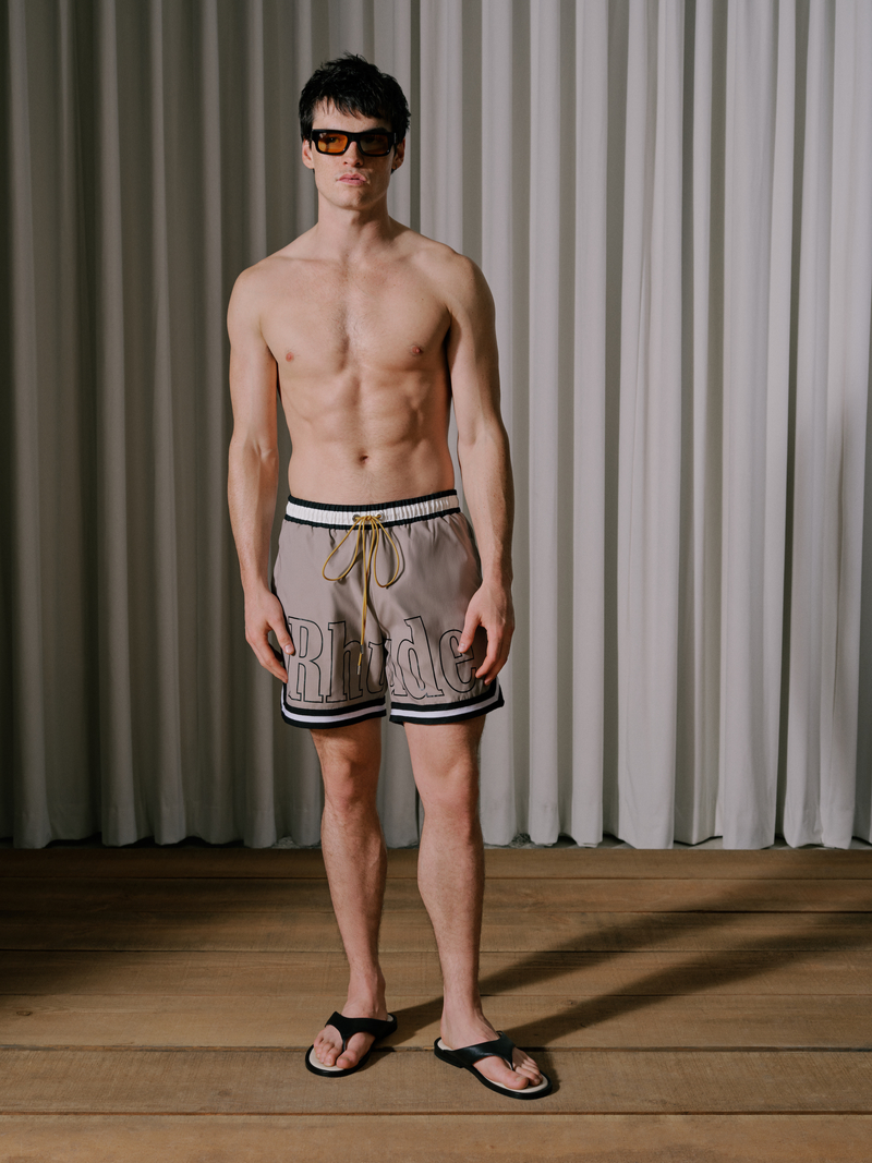 RHUDE BASKETBALL SWIM TRUNKS