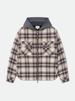 HOODED FLANNEL JACKET