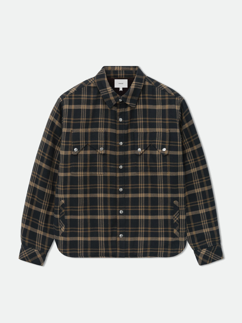 FLANNEL SHERPA OVERSHIRT