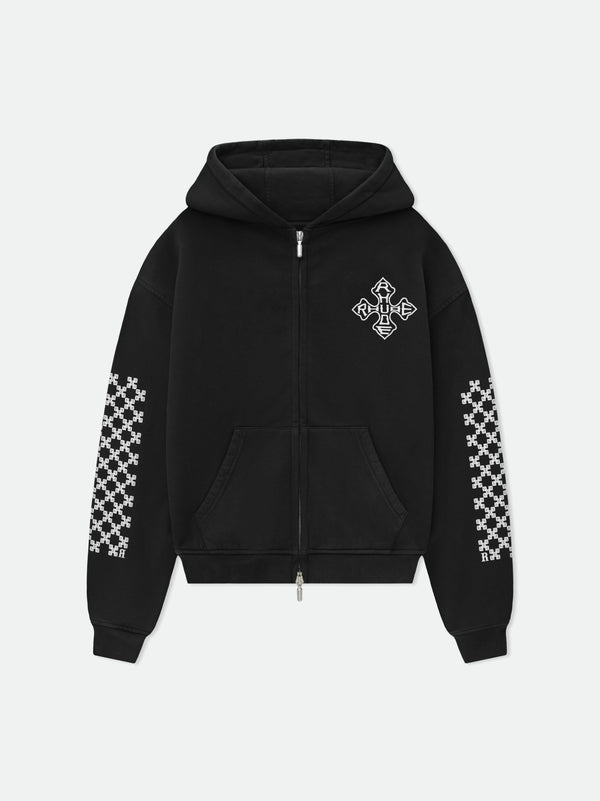 CROSS ZIP-UP HOODIE