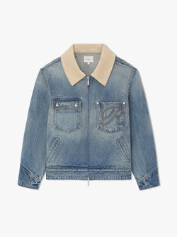 WESTERN ZIP UP DENIM JACKET