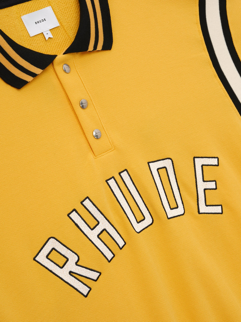 RHUDE LS WARM UP POLO