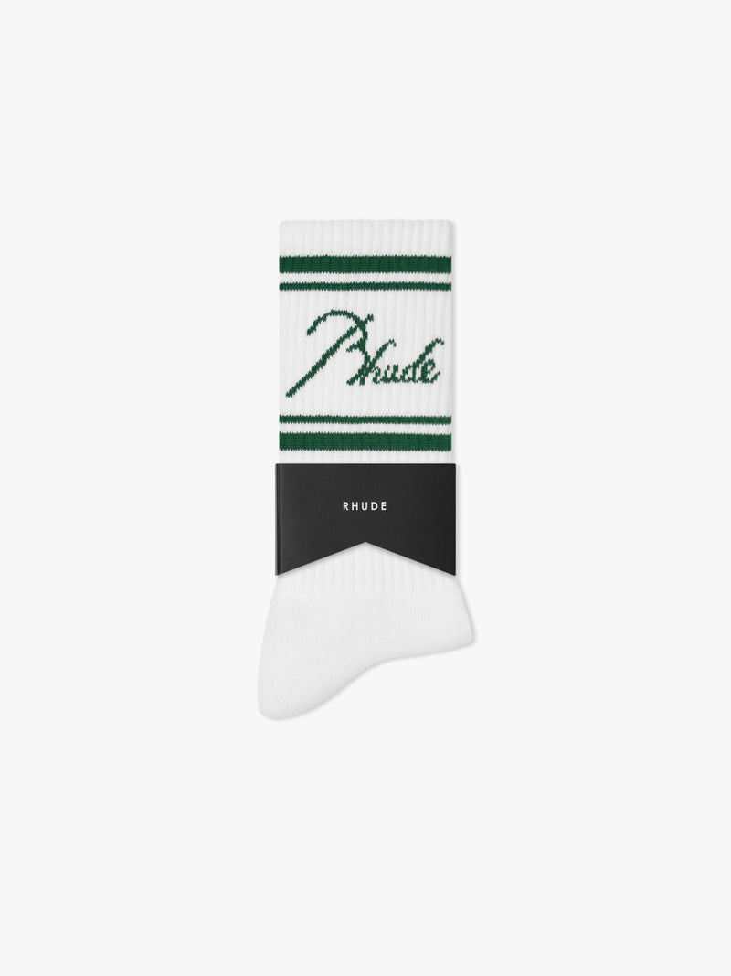 RHUDE SCRIPT LOGO SOCK