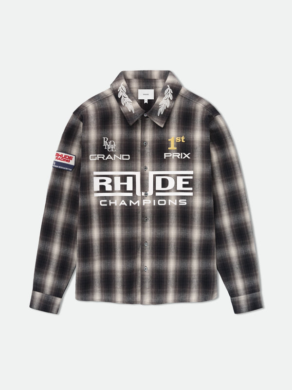 RHUDE RACING FLANNEL