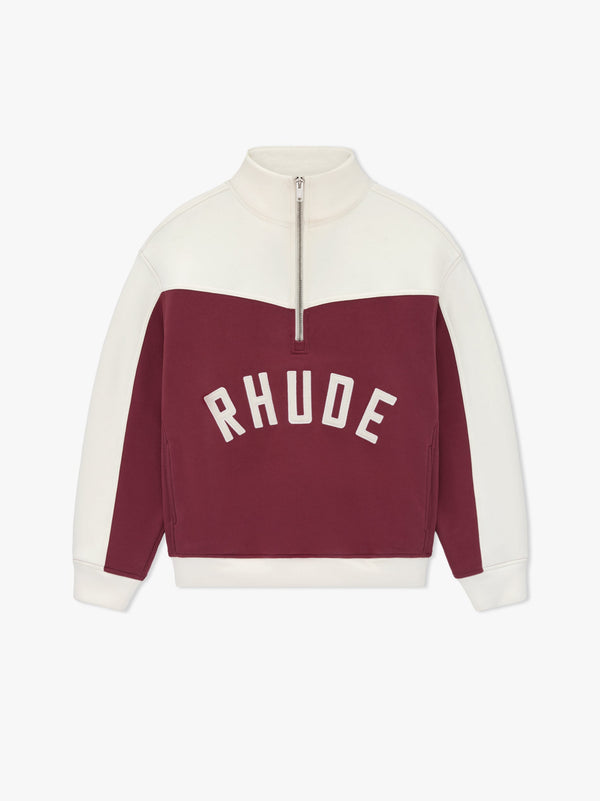 RHUDE CHAMONIX QUARTER-ZIP VARSITY