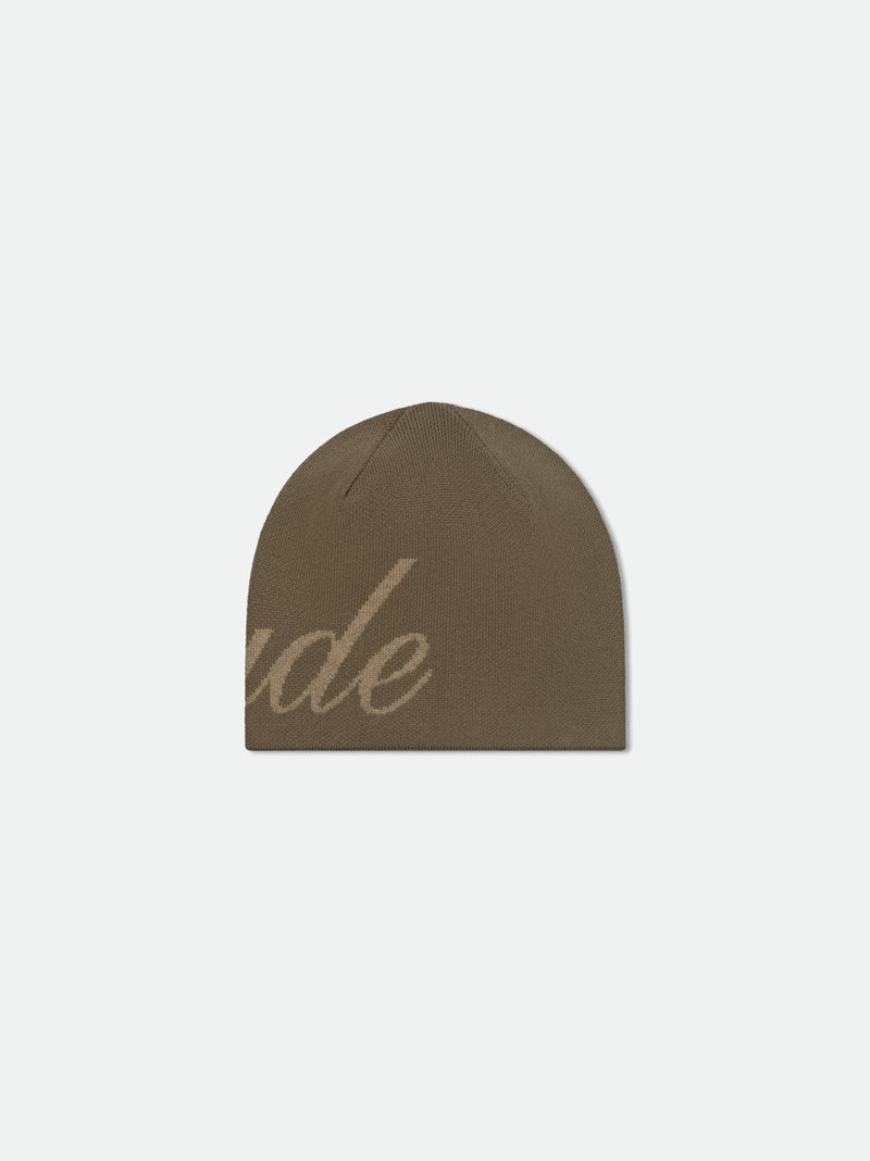 RHUDE SCRIPT KNIT BEANIE