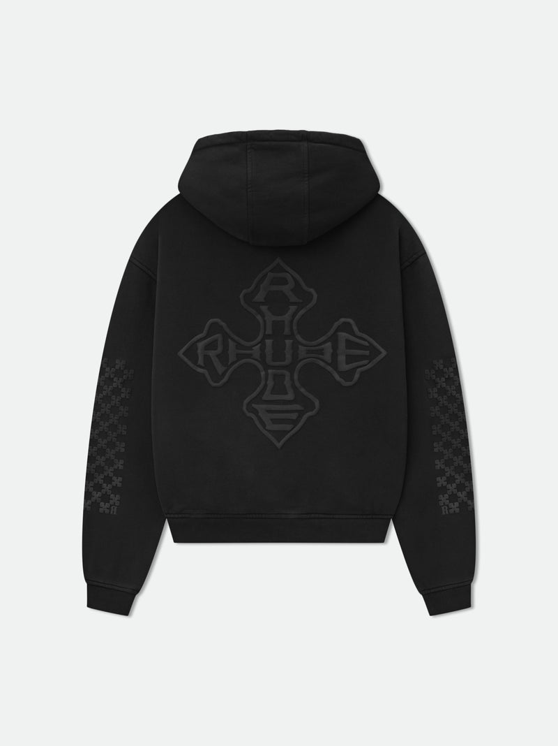 RHUDE CROSS LOGO HOODIE