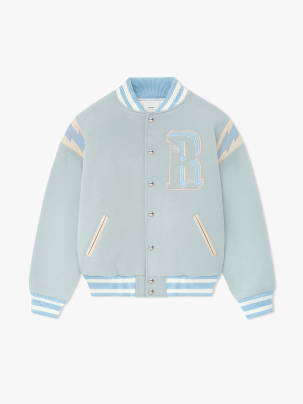 MINT WOOL LIGHTNING VARSITY