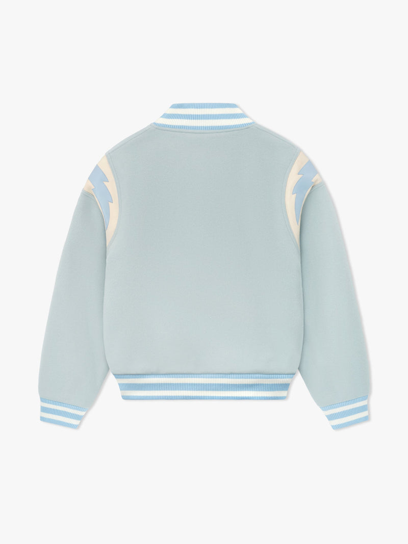 MINT WOOL LIGHTNING VARSITY