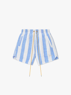 STRIPED LOOP TERRY SHORT