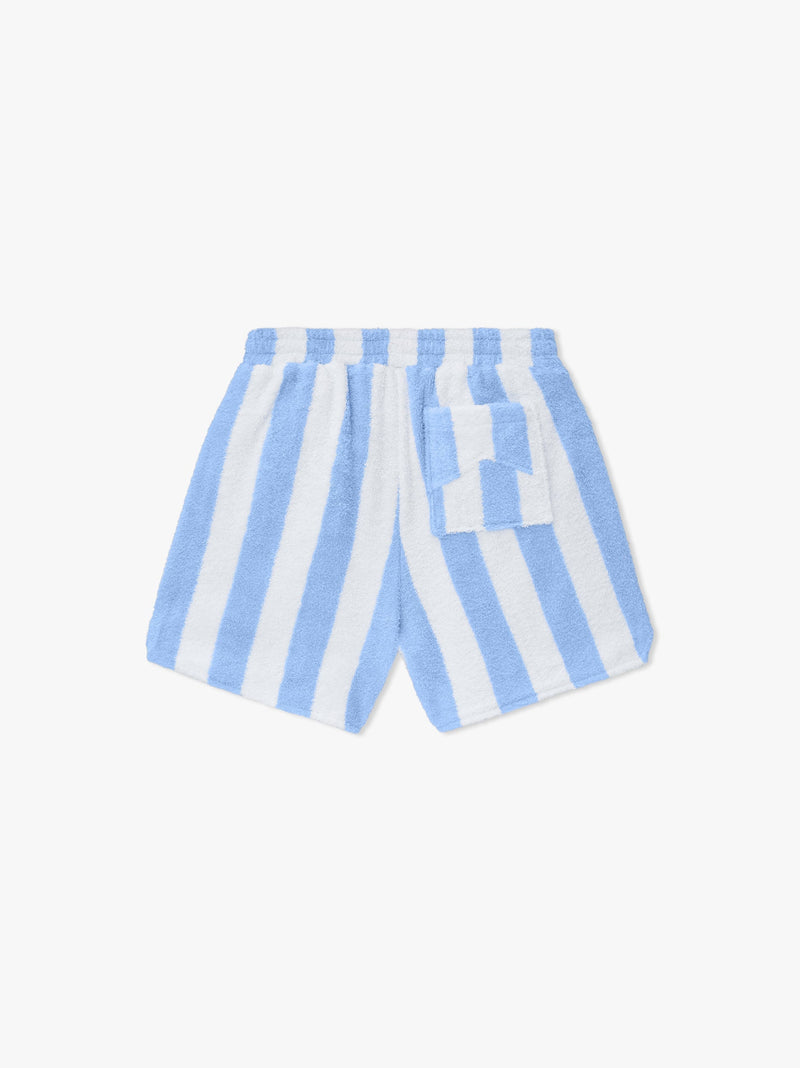 STRIPED LOOP TERRY SHORT