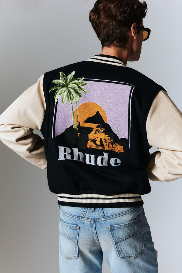 RHUDE GP VARSITY JACKET