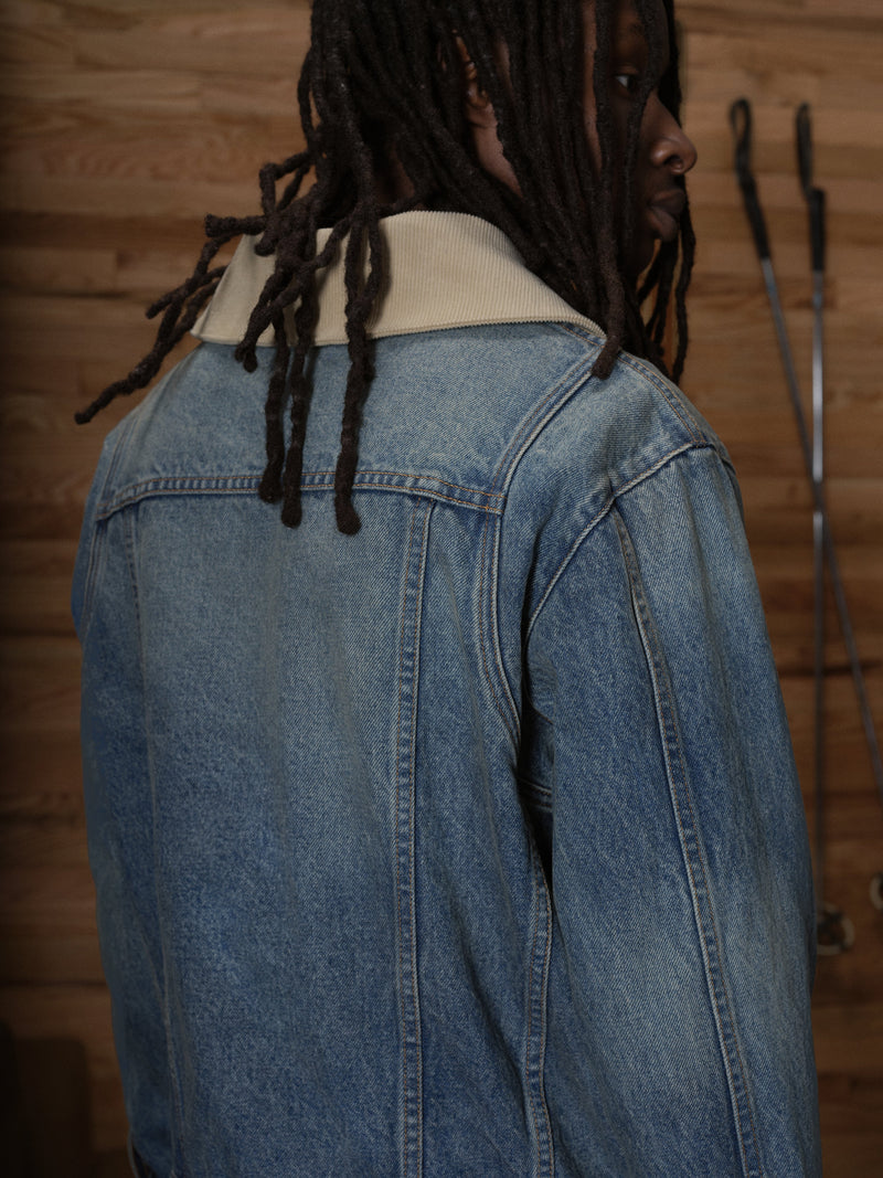 WESTERN ZIP UP DENIM JACKET